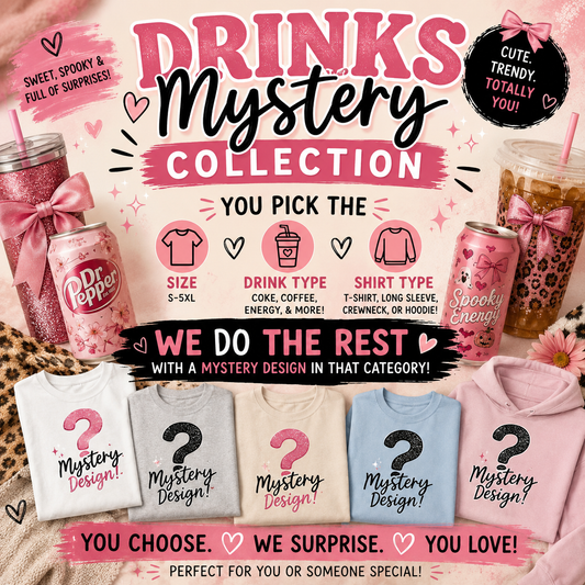 Mystery Drink Shirts | Coffee, Soda & Energy Drink Designs