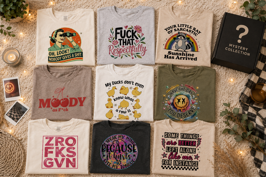 Mystery Graphic Tees Funny & Sarcastic Designs
