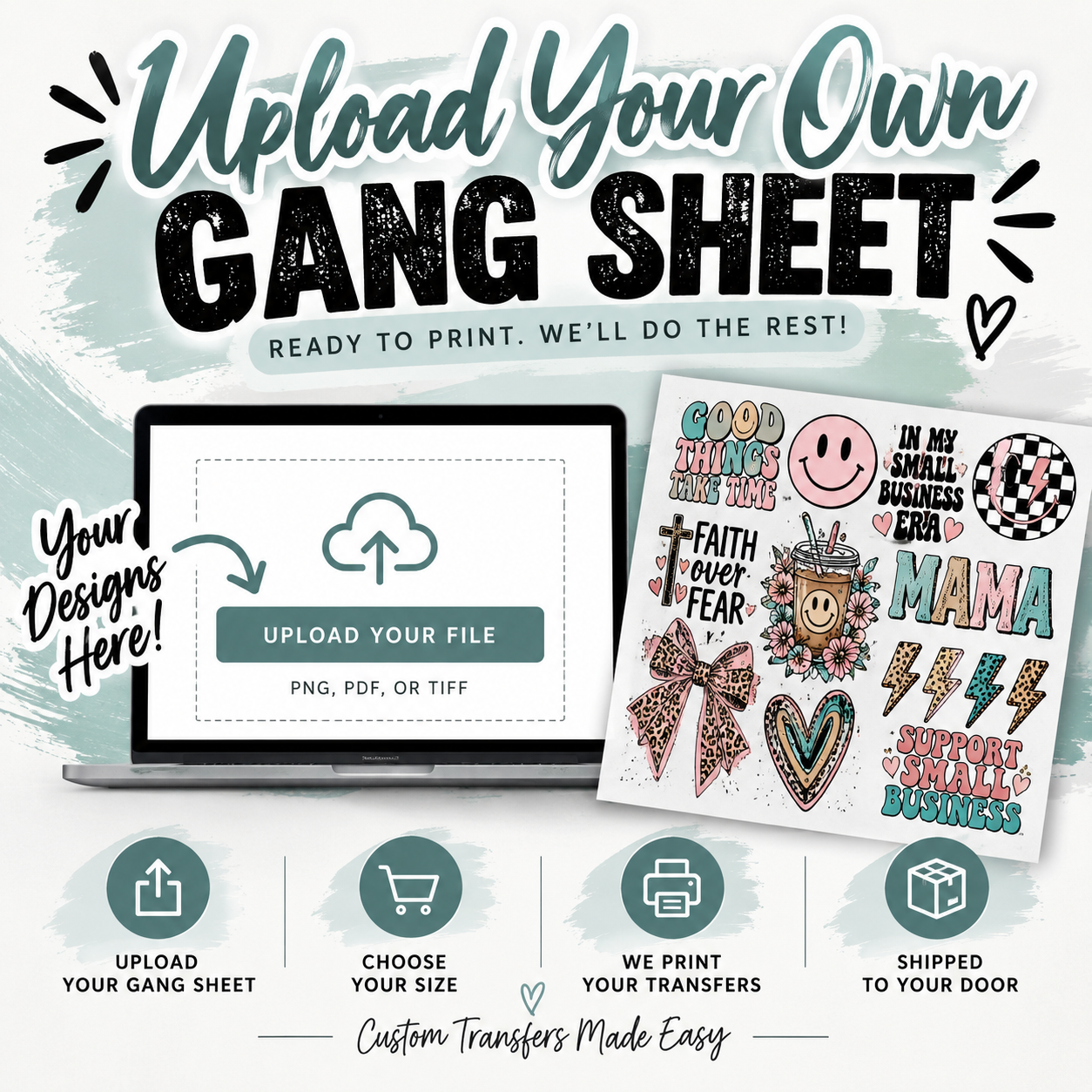 Upload Your Premade Gangsheet - 2 Business Day TAT