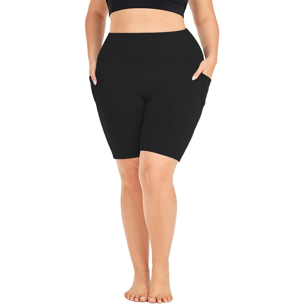 Plus Size Buttery Soft Biker Shorts 3 PACK