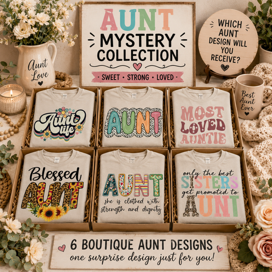 Aunt Mystery Shirt Collection | Surprise Boutique Graphic Tee