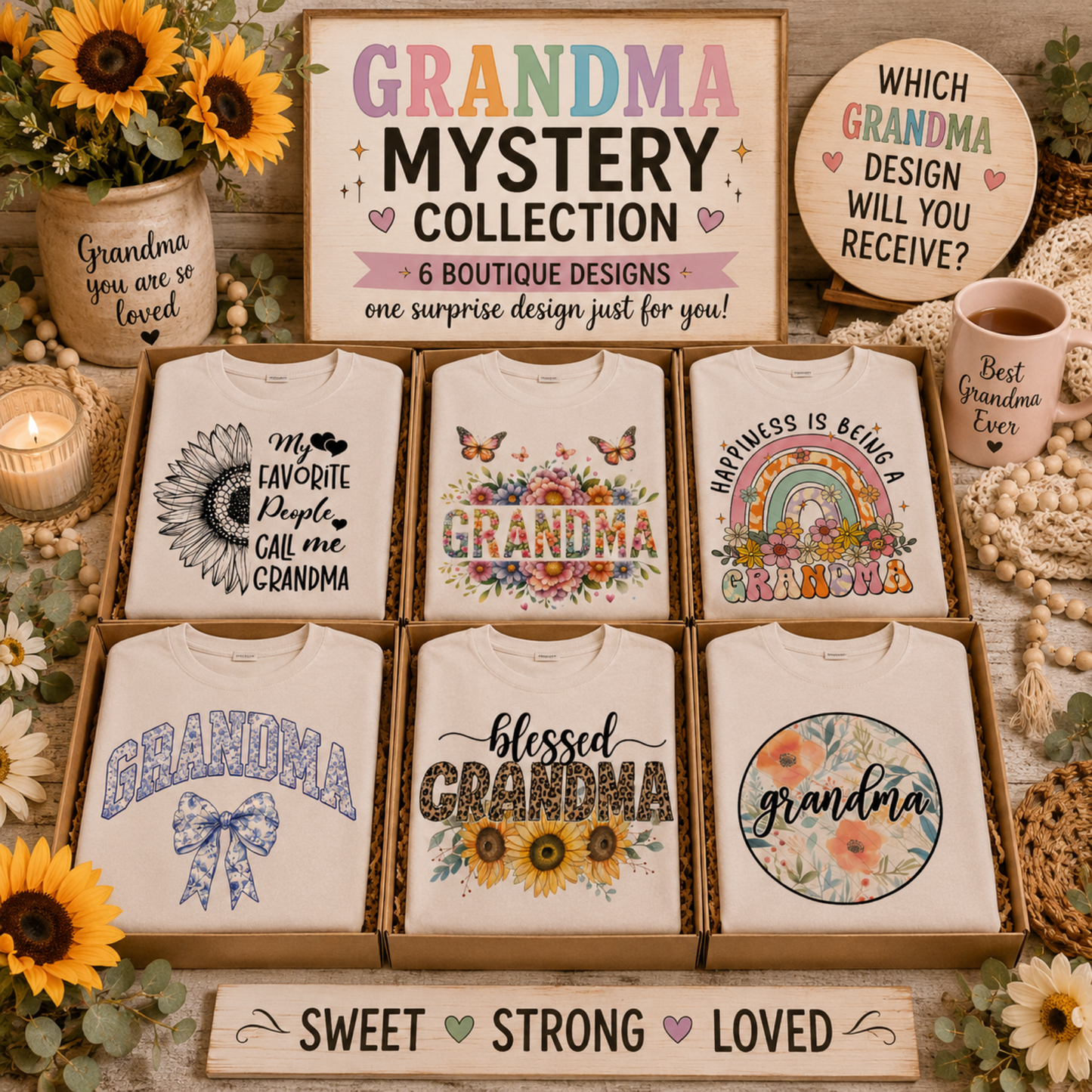 Grandma Mystery Shirt Collection | Surprise Boutique Graphic Tee