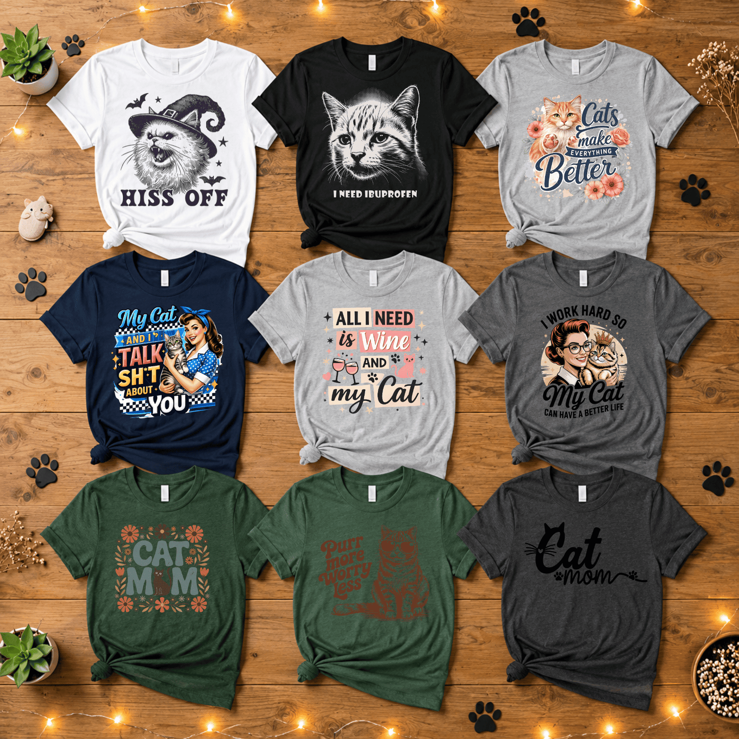 Mystery Cat Graphic Tee Surprise Cute Cat Lover Shirt
