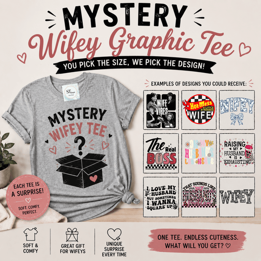 Mystery Wifey Graphic Tee Surprise Cute Wife Shirt