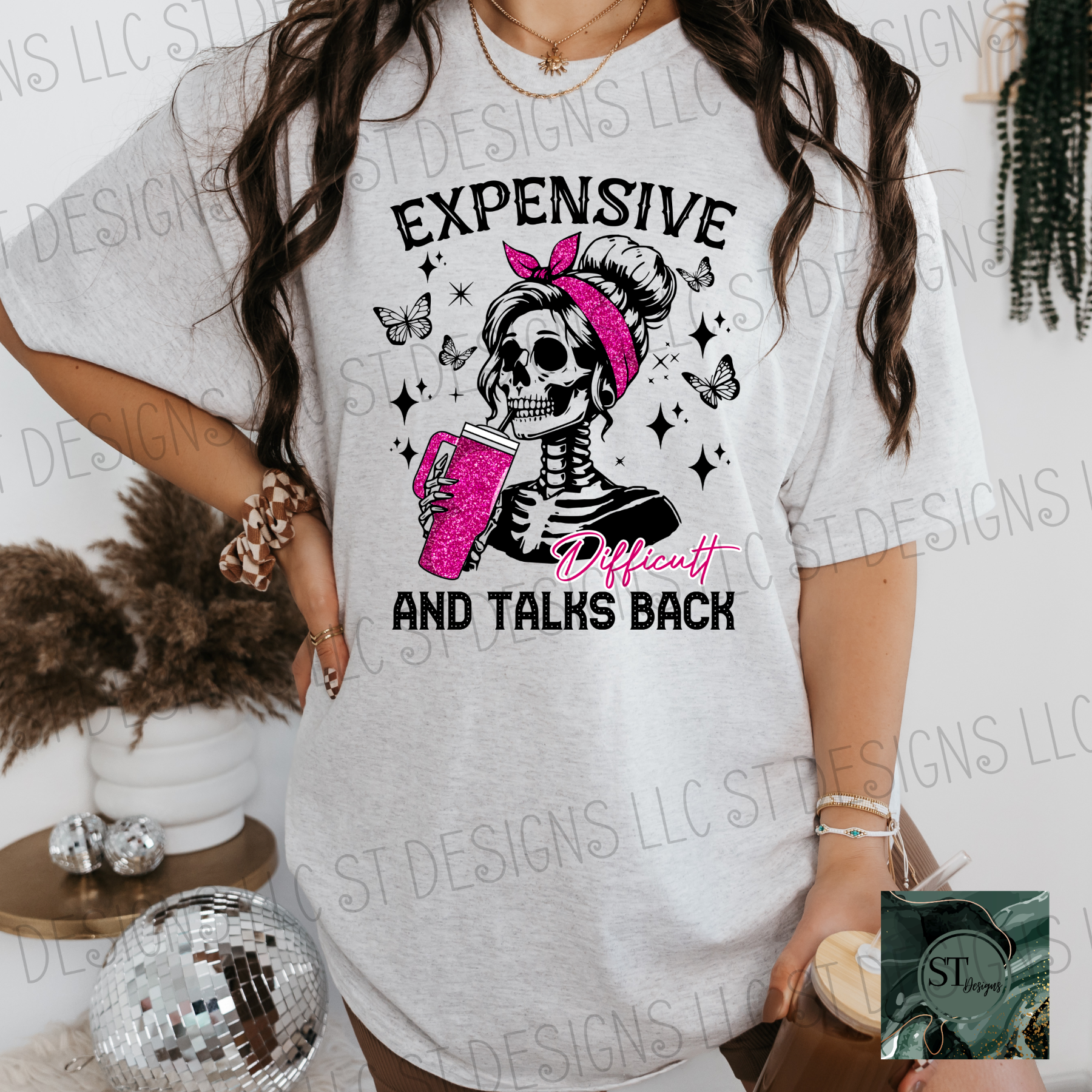 Expensive & Difficult and talks back Graphic tee or Pullover sweatshirt womenswear plus sized options