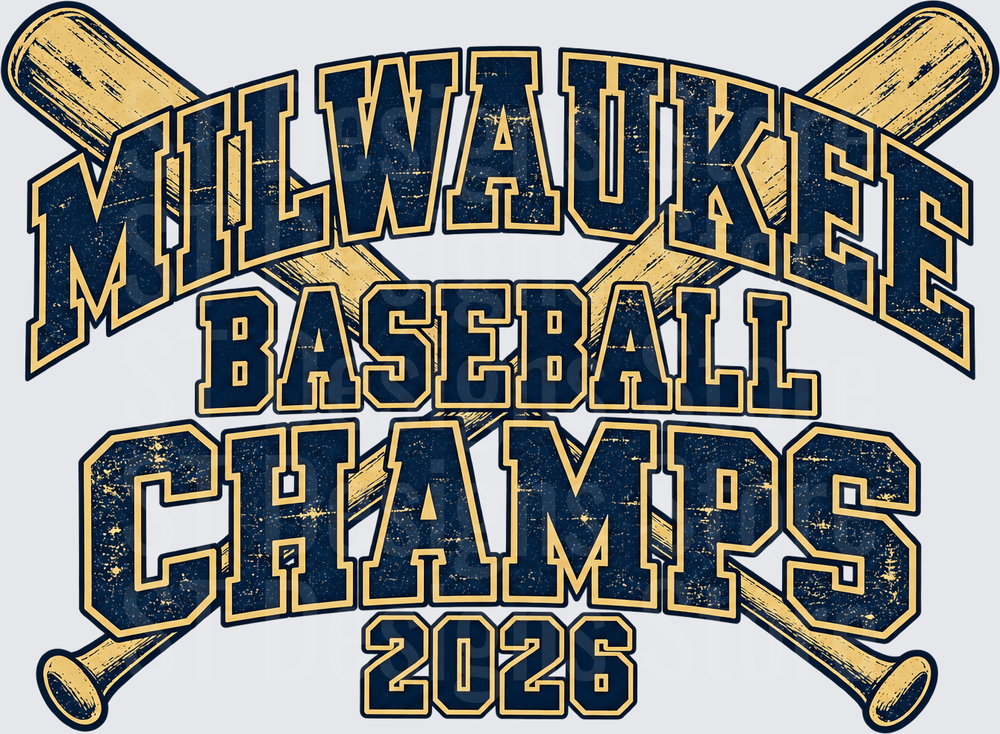 Milwaukee Baseball Champs 2026 Vintage Graphic