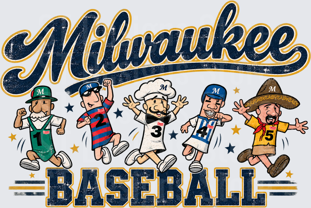Vintage Milwaukee Baseball Mascots