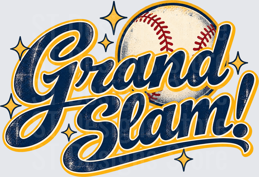 Vintage Grand Slam Baseball Logo