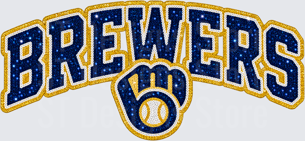 Sparkling Brewers Wordmark With Ball-in-Glove