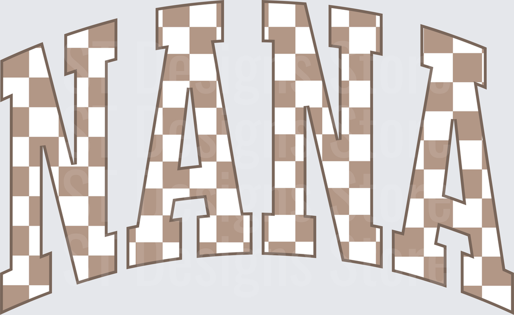 Brown Checkered Nana
