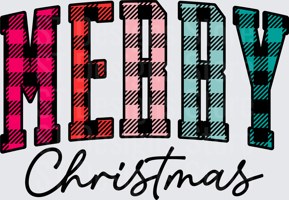 001MerryChristmasPlaidMULTICOLOR