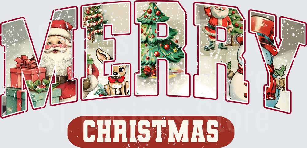 vintage merry christmas
